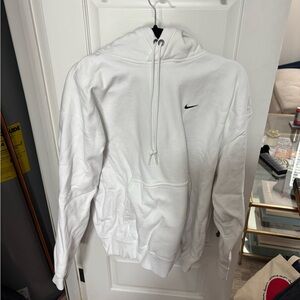 Nike white hoodie.